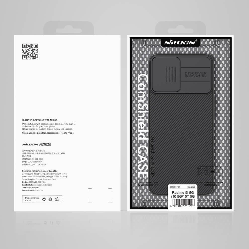 Чехол-крышка NILLKIN для Realme 10 5G, Realme 9i 5G, Realme 10T 5G (серия CamShield case)